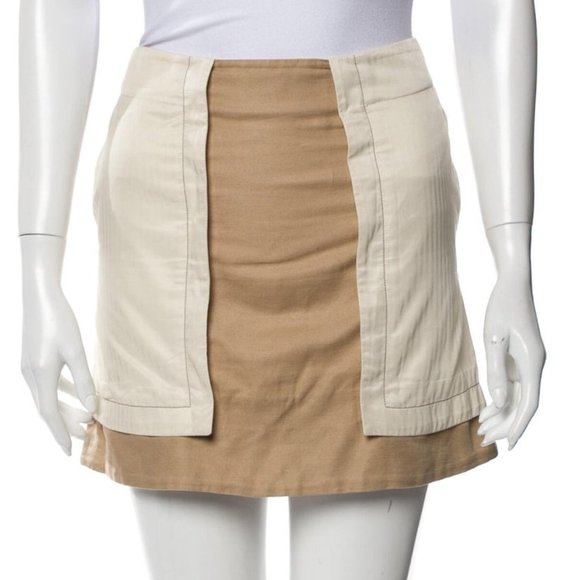 SEE BY CHLOÉ Colorblock Pattern Mini Skirt - Picture 1 of 3